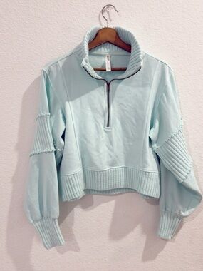 Daily Practice by Anthropologie Mock Neck Half-Zip Pullover- XL